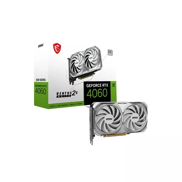 MSI GeForce RTX 4060 VENTUS 2X WHITE 8G OC nVidia 8GB GDDR6 128bit PCIe videókártya