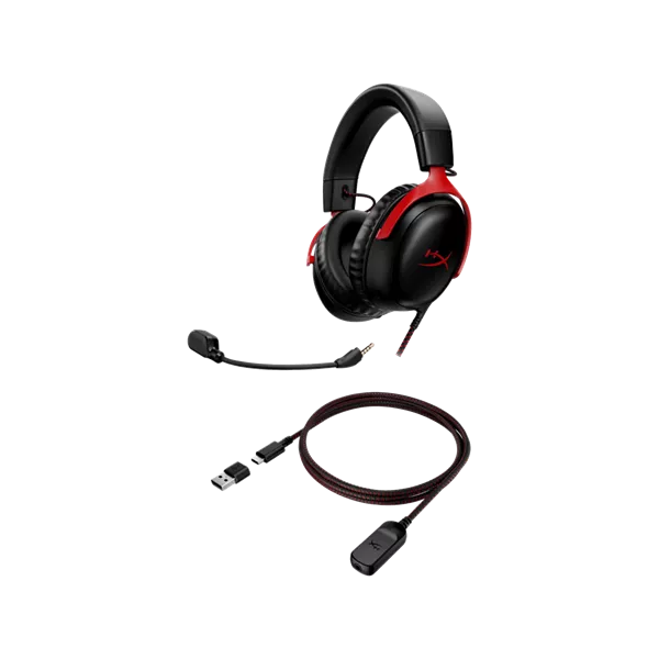 HyperX Cloud III fekete-piros gamer headset