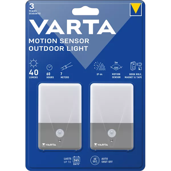 Varta 16634101402 Motion Sensor Ourdoor Light 2db-os mozgásérzékelős kültéri lámpa