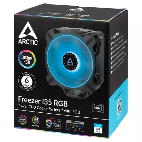 Arctic Freezer i35 RGB Intel processzor hűtő