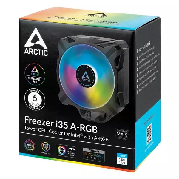 Arctic Freezer i35 ARGB Intel processzor hűtő