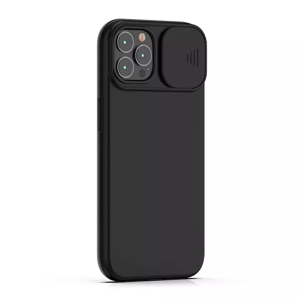 Cellect CEL-CAMP-IPH1467M-BK iPhone 14 Plus fekete csúsztatható kameravédős hátlap
