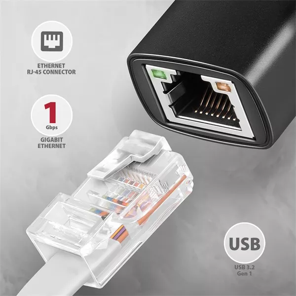 Axagon ADE-AR Type-A USB 3.2 - Gigabit Ethernet adapter
