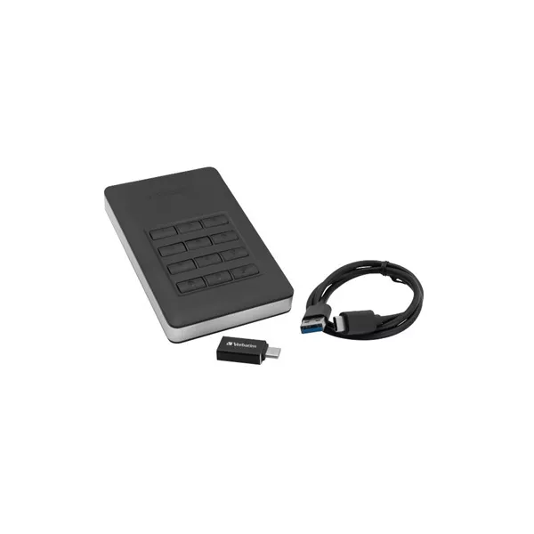 Verbatim 53401 1TB Store `n` Go Secure with Keypad Access külső winchester