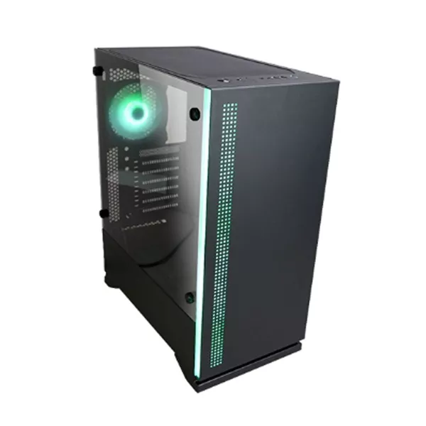 Zalman S5 fekete (táp nélküli) ablakos ATX ház