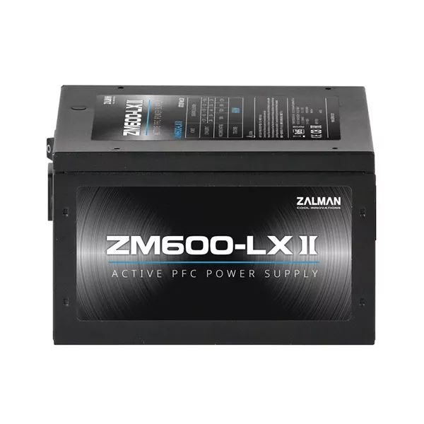 Zalman ZM600-LXII 600W ventillátorral dobozos tápegység