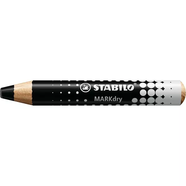 Stabilo MARKdry táblákhoz és flipchartokhoz vastag fekete jelölő ceruza