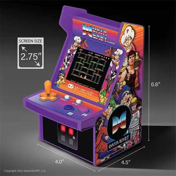 My Arcade DGUNL-4124 Data East 300+ Micro Player Retro Arcade 6.75