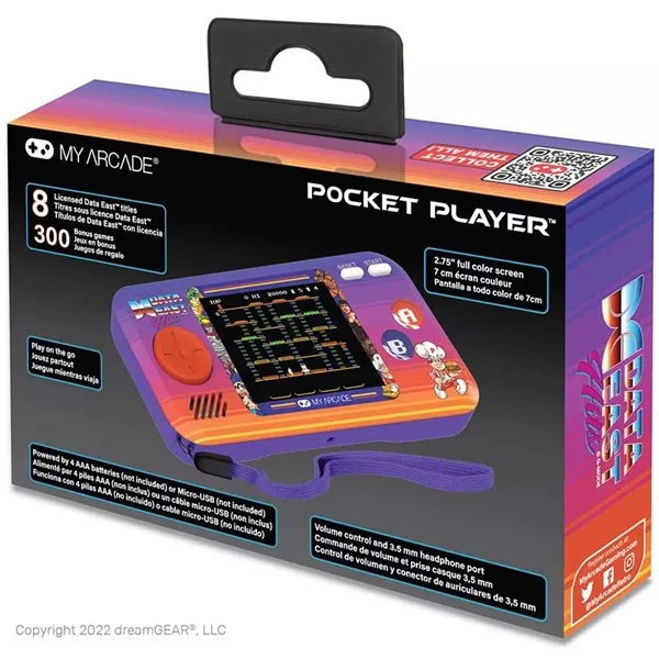 My Arcade DGUNL-4127 Data East 300+ Pocket Player hordozható kézikonzol