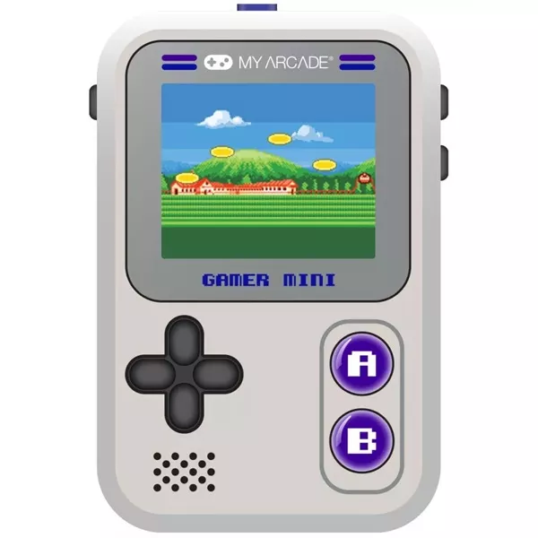 My Arcade DGUN-3924 Gamer Mini Classic 160in1 szürke-lila hordozható kézikonzol