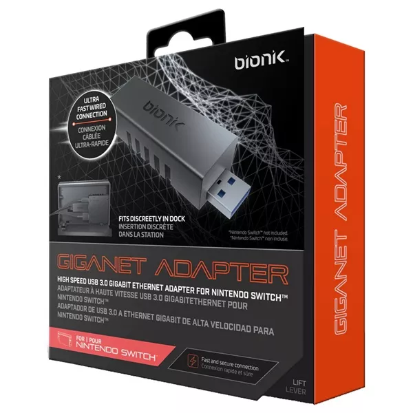 Bionik BNK-9018 Nintendo Switch USB 3.0 Gigagnet adapter