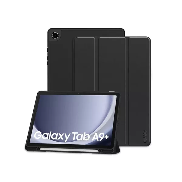 Tech-Protect TP607789 Samsung X210/X215/X216 Galaxy Tab A9+ 11.0 fekete tablet tok (Smart Case) pencil tartóval
