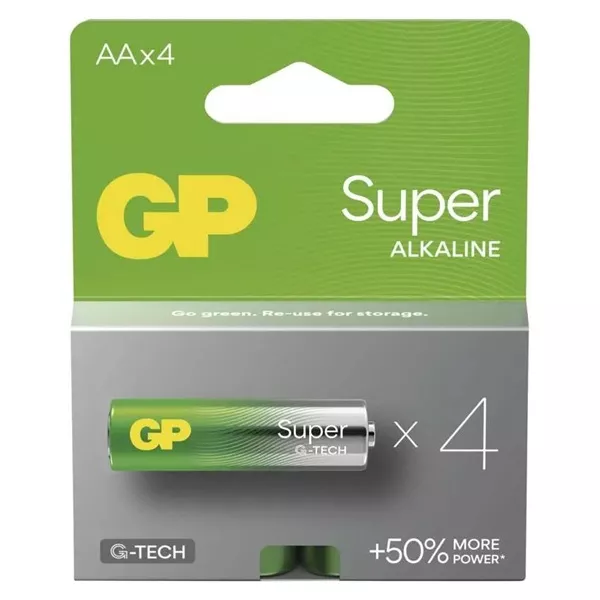 GP Super alkáli elem AA 4db