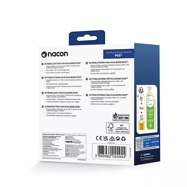 Nacon 2808907 PS5 DualSense Edge kontroller akkumulátor