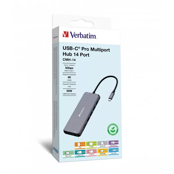 Verbatim 32154 USB-C Pro Multiport CMH-14 14in1 HUB