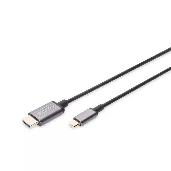 DIGITUS DA-70821 USB C - HDMI A 1,8m szürke video átalakító kábel