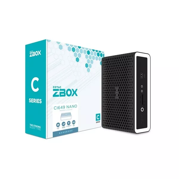 Zotac ZBOX-CI649NANO-BE Mini/Core i5-1335U/fekete barebone asztali számítógép