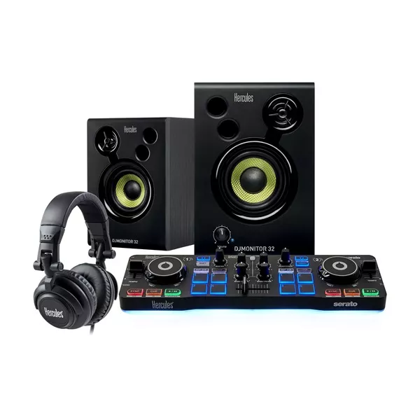 Hercules 4780890 DJStarter Kit Serato DJ Lite hangkeverő szett style=