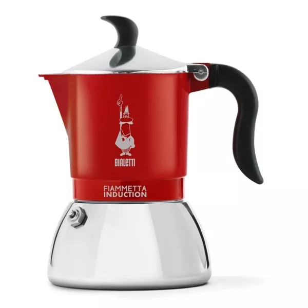 Bialetti Fiammetta piros 2 személyes indukciós kotyogós kávéfőző