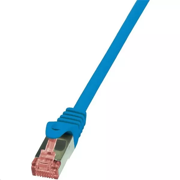 Logilink CQ2036S 1m Cat6 S/FTP dupla árnyékolású kék patch kábel