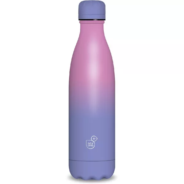 Ars Una 500 ml purple-pink duplafalú fémkulacs