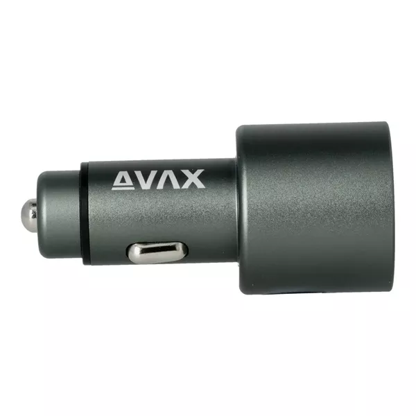 AVAX CC680B CARLY+ 140W USB A+Type C fekete autós töltő