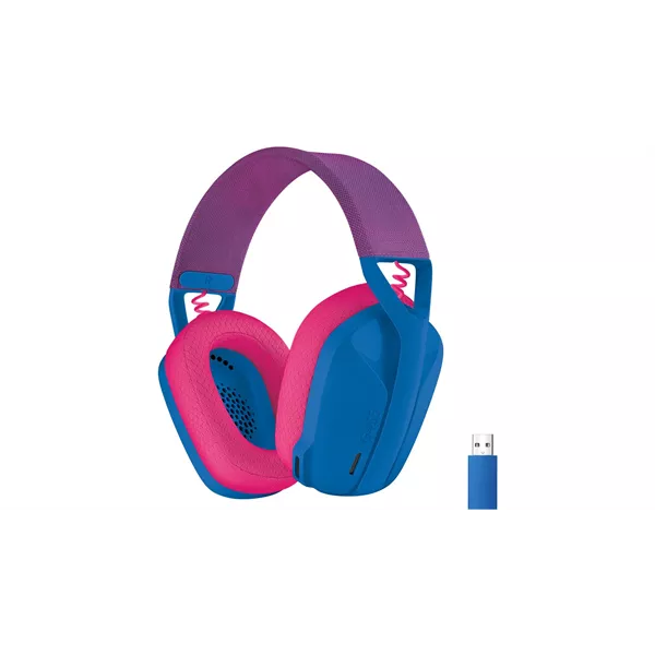 Logitech G435 Lightspeed Wireless kék gamer headset + Logitech G Pro Hero Gaming USB egér style=