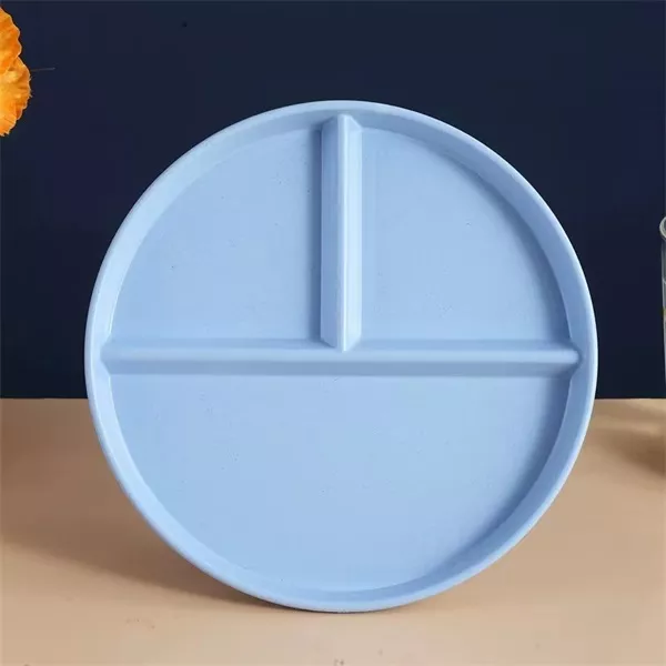 TOO KT-123 4db-os vegyes színekben búzaszalma műanyag elosztott tányér szett, 22.5×2.5cm