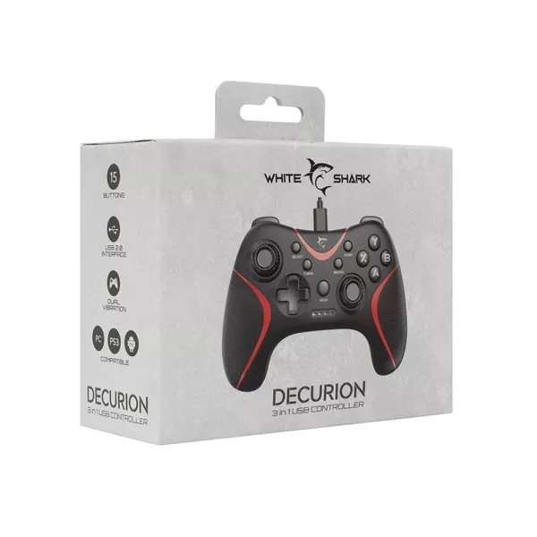 White Shark DECURION GP-2038 3in1 PS3/PC/Android/TV gamer kontroller