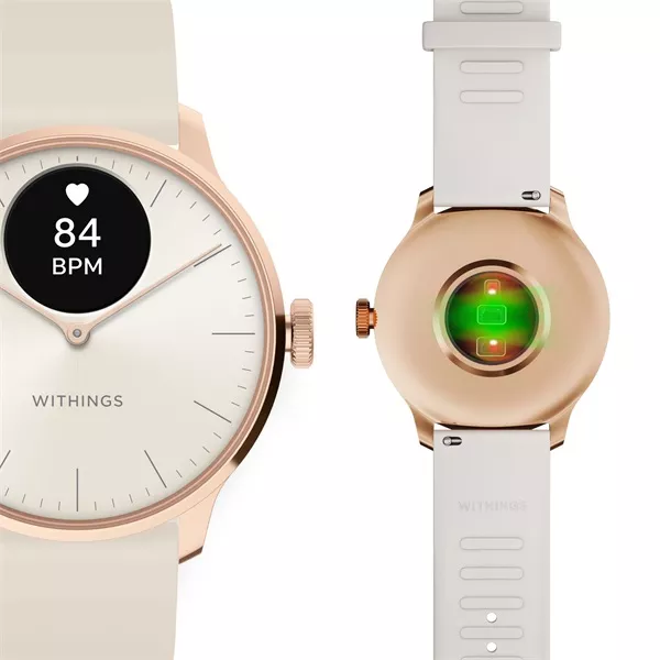 Withings HWA11-model 1 ScanWatch Light 37mm rózsaarany sand okosóra