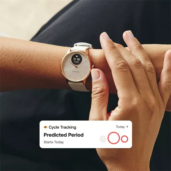 Withings HWA11-model 5 ScanWatch Light 37mm fekete okosóra