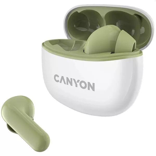Canyon TWS-5 True Wireless Bluetooth zöld-fehér fülhallgató