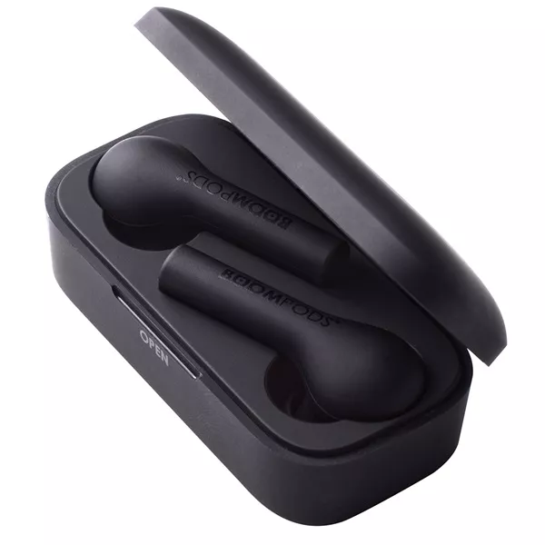Boompods Bassline True Wireless Bluetooth fekete fülhallgató style=