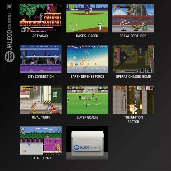 Evercade #15 Jaleco Collection 1 10in1 Retro Multi Game játékszoftver csomag