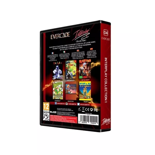 Evercade #4 Interplay Collection 1 6in1 Retro Multi Game játékszoftver csomag