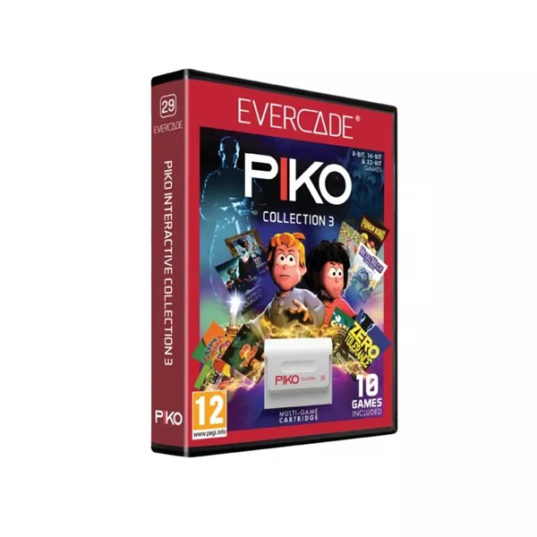 Evercade #29 PIKO Interactive Collection 3 10in1 Retro Multi Game játékszoftver csomag style=