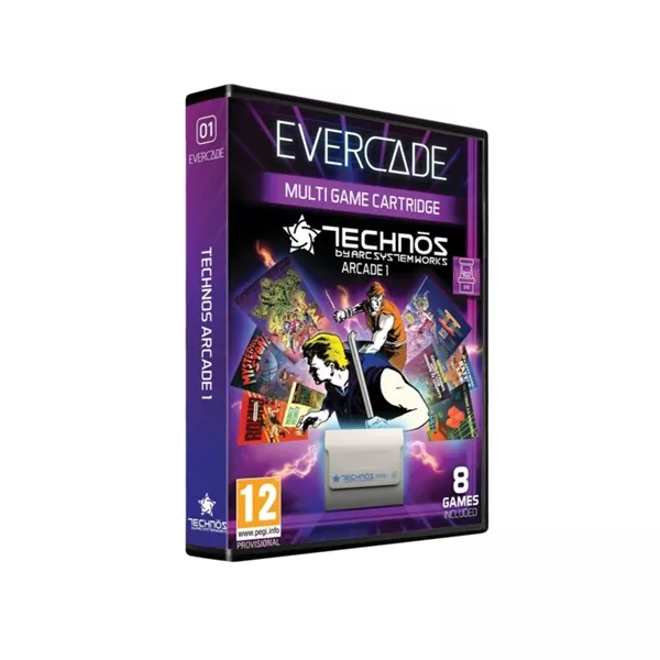 Evercade #30 Technos Arcade 1 8in1 Retro Multi Game játékszoftver csomag style=