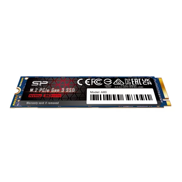 Silicon Power 1TB M.2 2280 PCIe Gen 3x4 NVMe A80 (SP001TBP34A80M28) SSD