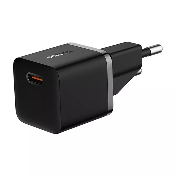Baseus CCGN050101 GaN5 20W USB/USB C fekete töltő