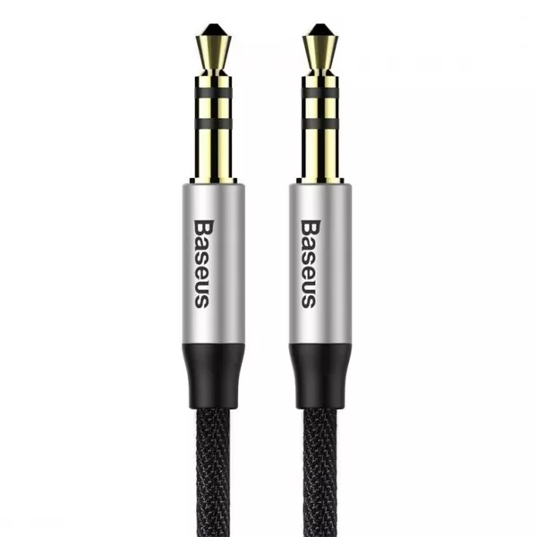 Baseus Yiven 1,5m ezüst-fekete 3.5mm Jack - 3.5mm Jack audio kábel