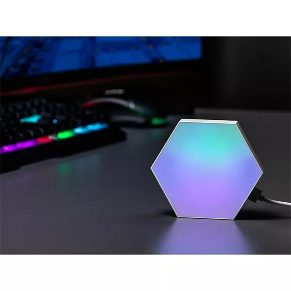 Tracer TRAOSW47256 Ambience Smart Hexagon 9 W/Bluetooth 5.0/Wi-Fi/RGB világítás/fehér/gamer/fali lámpa szett