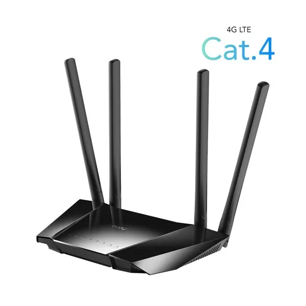CUDY LT400 N300 WIFI 4G LTE nanoSIM fekete router