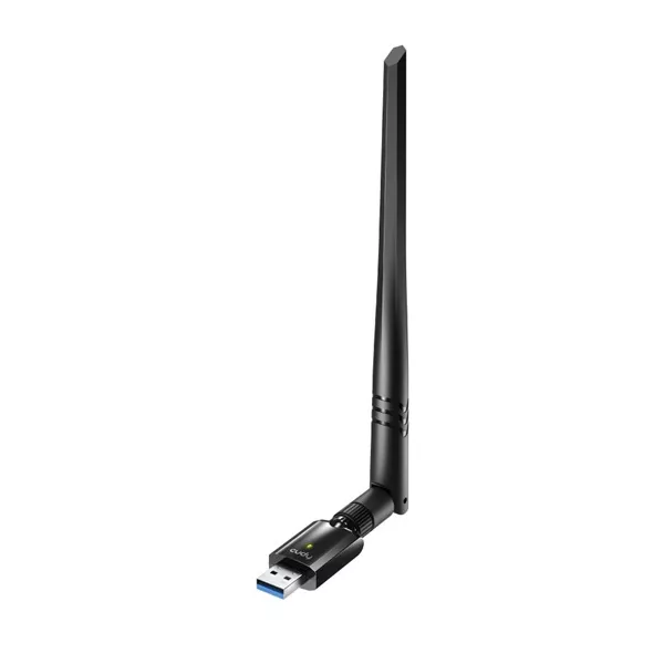 CUDY WU1400 kétsávos AC1300 WIFI High Gain USB 3.0 fekete (antennával) Adapter
