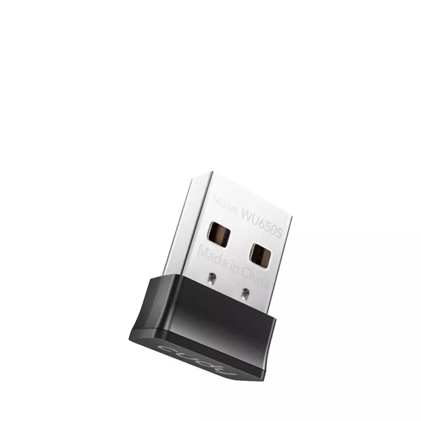 CUDY WU650 kétsávos AC650 WIFI USB mini fekete adapter