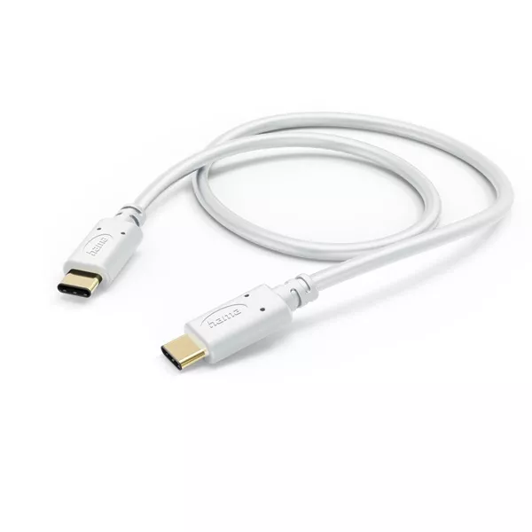 Hama 201592 FIC E3 USB 2.0 Type-C/Type-C (480mbps) 1,5m, fehér adatkábel