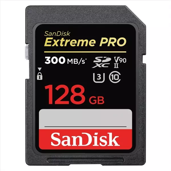 Sandisk 00121506 128GB SD (SDXC Class 10 UHS-II U3) Extreme Pro memóriakártya