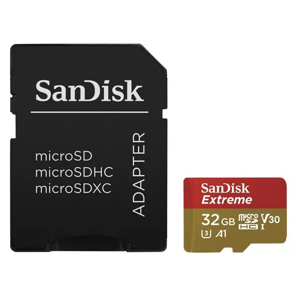 Sandisk 00173427 32GB SD micro (SDHC Class 10 UHS-I V30) Extreme Pro memóriakártya adapterrel