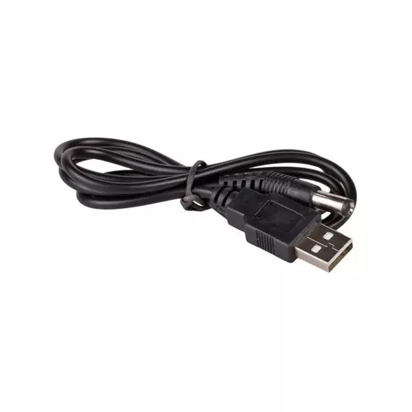 Akyga AK-DC-01 USB 2.0 A -> DC 5.5 x 2.1mm M/M tápkábel 0.8m fekete