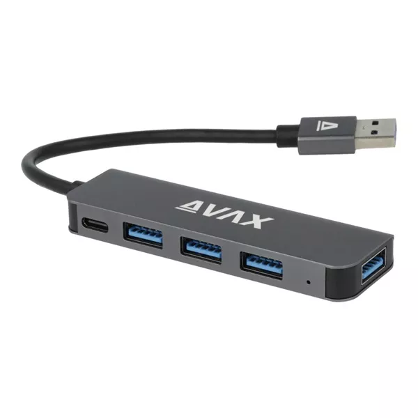 AVAX HB900 PRIME USB 3.0-4x3.0 USB HUB+CF töltés