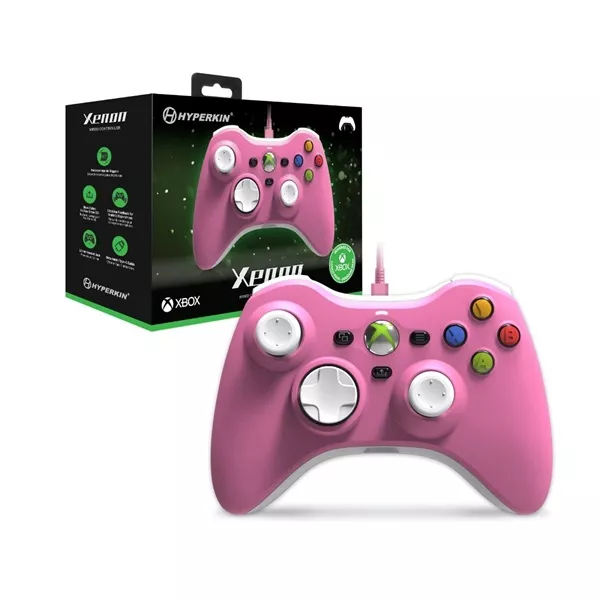 Hyperkin Xenon Xbox Series|One/Windows 11|10 pink Xbox liszenszelt vezetékes kontroller style=